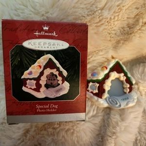 Special dog Hallmark photo frame ornament